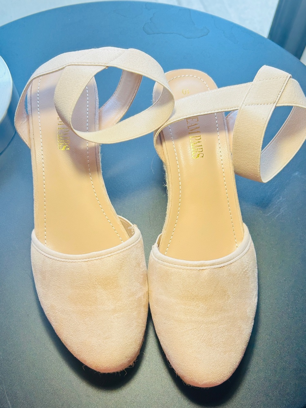 Dream Pairs Espadrille Ankle-Strap Wedge - Picture 6 of 10